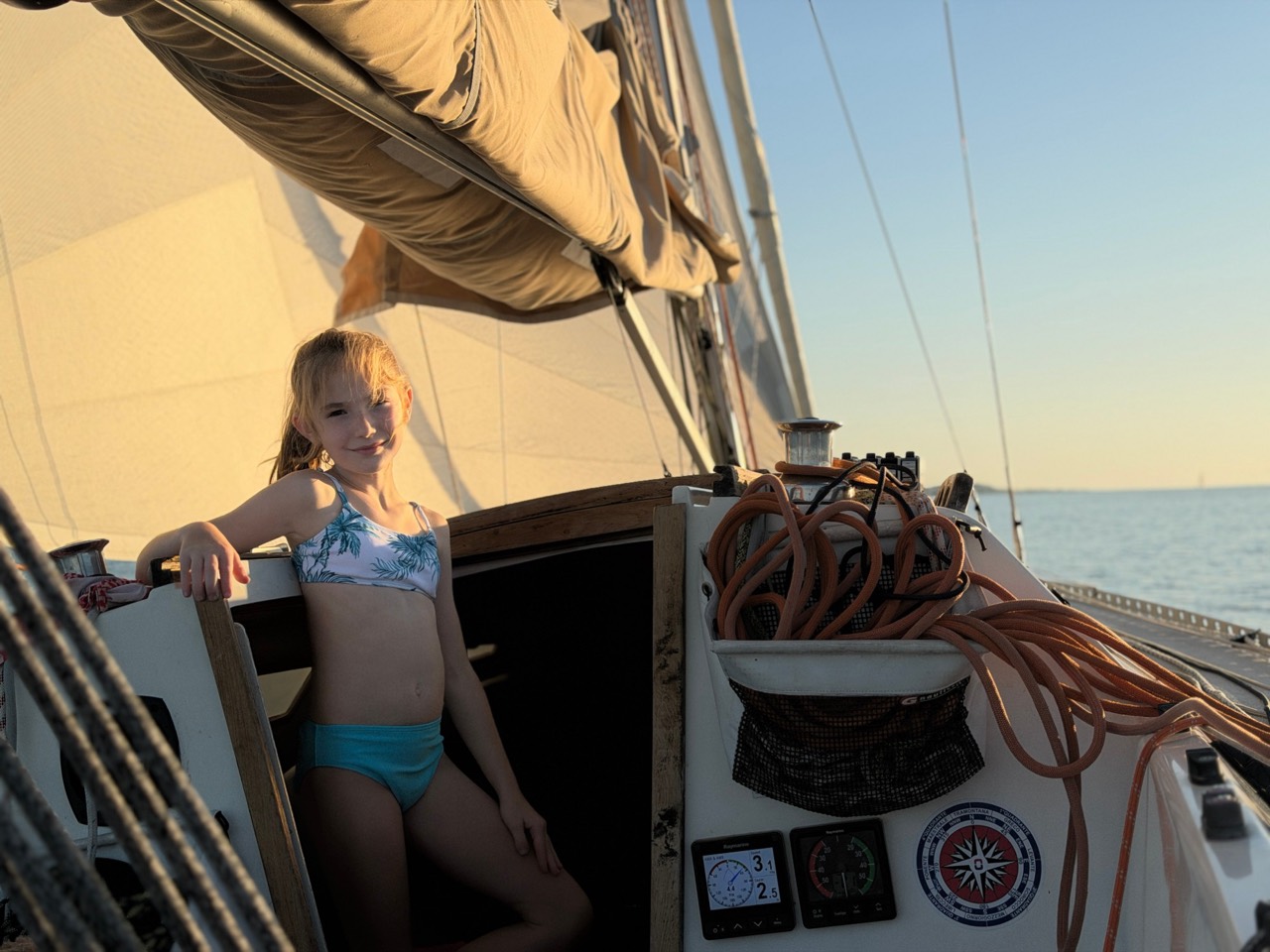 Sailing on Lake Balaton aboard Jackpot
