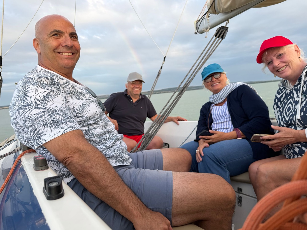 Sailing on Lake Balaton aboard Jackpot
