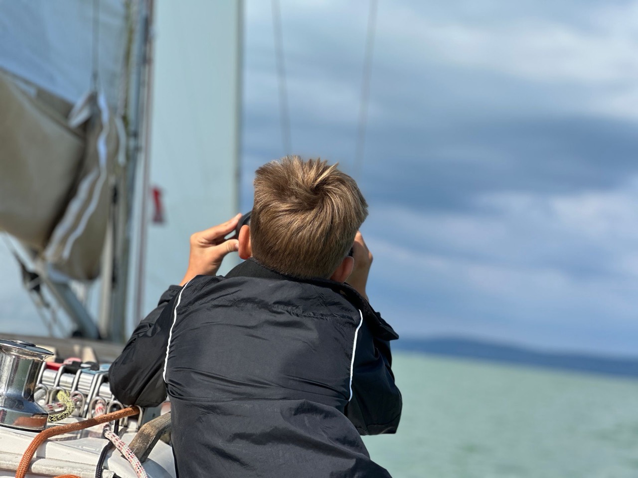 Sailing on Lake Balaton aboard Jackpot