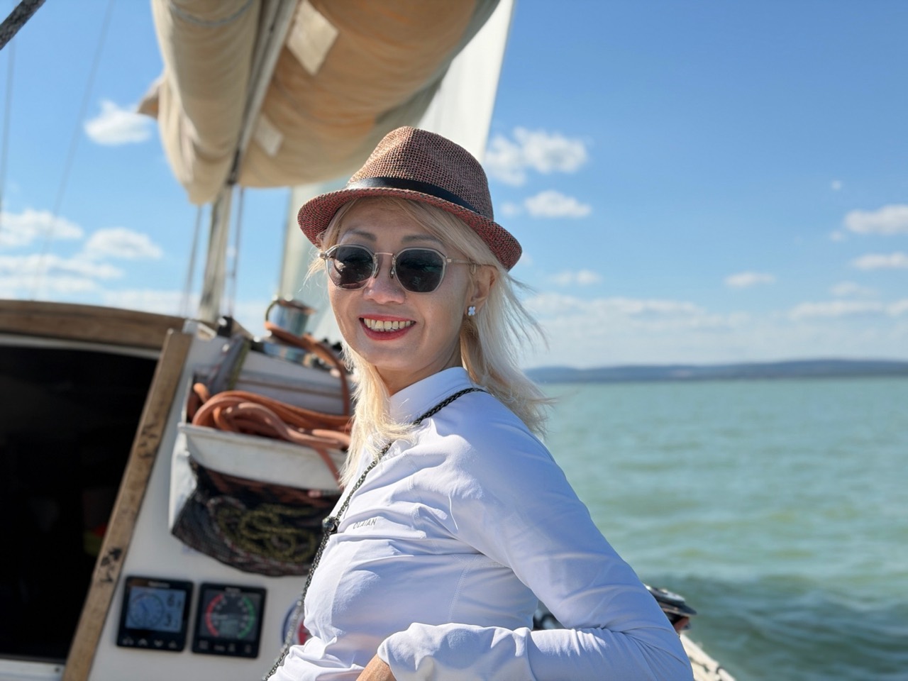 Sailing on Lake Balaton aboard Jackpot
