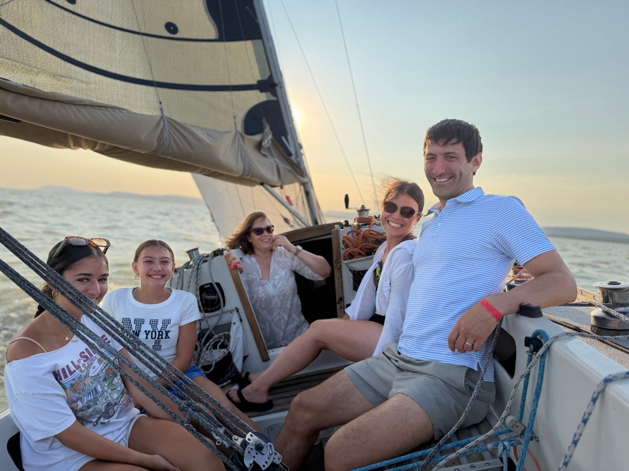 Sailing on Lake Balaton aboard Jackpot